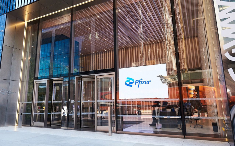 Le siège de Pfizer (Crédit:  / Pfizer)