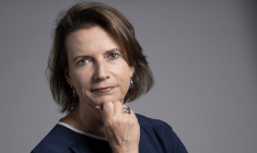 Claire Hédon à Paris le 24 août 2023. ( AFP / MIGUEL MEDINA )