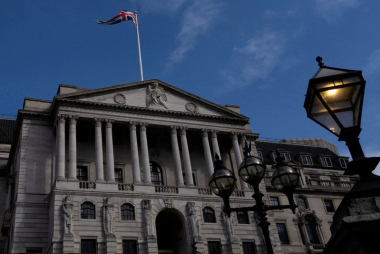 Le siège de la Banque d'Angleterre à Londres, Royaume-Uni