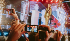 Turning Point USA CEO Erika Kirk, widow of right-wing political activist Charlie Kirk, speaks during Turning Point's annual AmericaFest conference in Phoenix, Arizona  ( AFP / Olivier Touron )