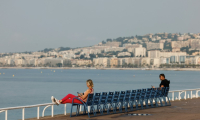 La promenade des Anglais en bord de mer à Nice, le 8 juin 2025 ( AFP / Ludovic MARIN )