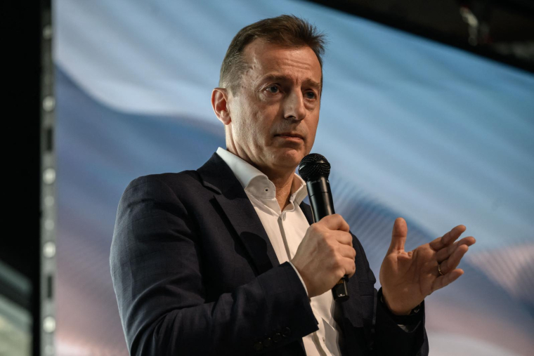 Le patron d'Airbus Guillaume le 24 mars 2025 à Toulouse. ( AFP / ED JONES )