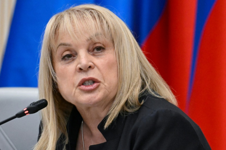 La cheffe de la Commission électorale centrale russe Ella Pamfilova, s'exprime devant la presse à Moscou le 20 septembre 2026 ( AFP / Alexander NEMENOV )