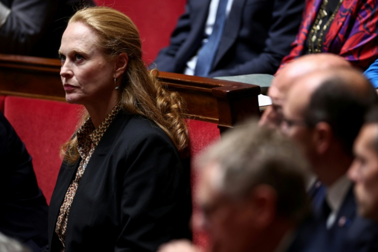 La députée Ensemble pour la République Violette Spillebout, à l'Assemblée nationale à Paris le 8 juillet 2025 ( AFP / Guillaume BAPTISTE )