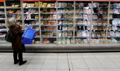 Le rayon d'un supermarché, à Nice