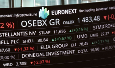 Bourse Euronext dans le quartier d'affaires de La Défense à Paris