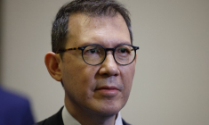 Benjamin Smith, le 12 avril 2023, à Amsterdam ( AFP / LUDOVIC MARIN )