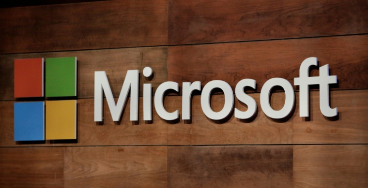 Logo Microsoft, à Washington le 29 novembre 2017 ( AFP / Jason Redmond )