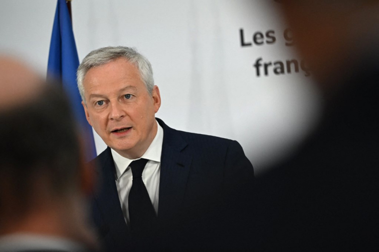 Bruno Le Maire à La Défense, le 11 octobre 2022. ( AFP / EMMANUEL DUNAND )