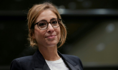 La journaliste Léa Salamé à Paris le 2 février 2026 ( AFP / Thomas SAMSON )