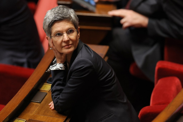 Sandrine Rousseau à Paris, le 11 octobre 2022. ( AFP / THOMAS SAMSON )
