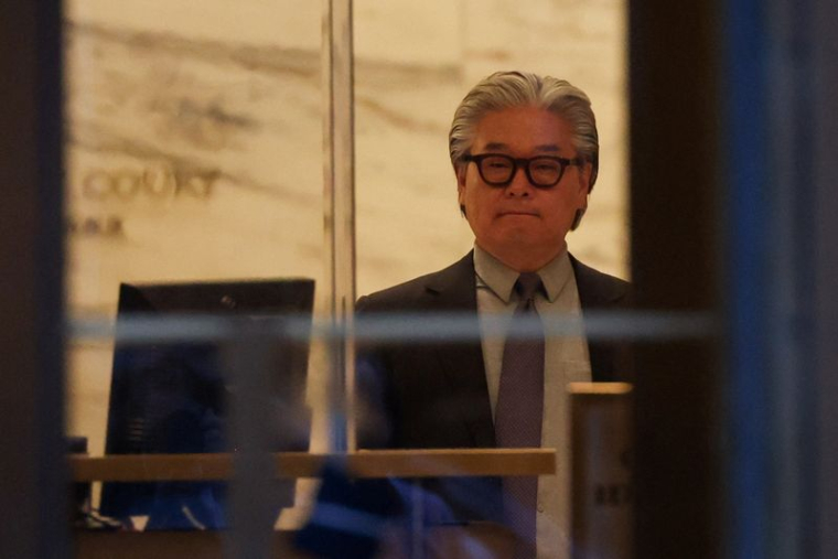 Le fondateur d'Archegos Bill Hwang, après sa condamnation au tribunal fédéral de Manhattan à New York