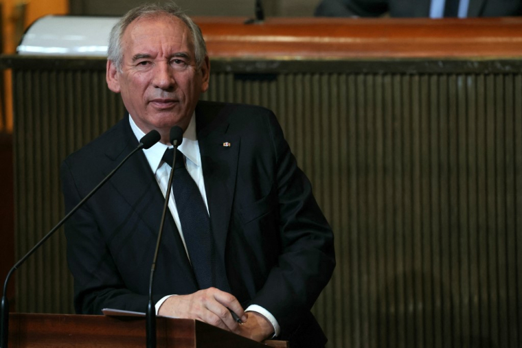 François Bayrou à Paris, le 1er avril 2025. ( AFP / THOMAS SAMSON )