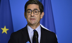 Nicolas Dufourcq, à Paris, le 21 octobre 2024 ( AFP / JULIEN DE ROSA )