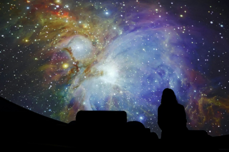 Au planétarium de l'Observatoire européen austral (ESO) à Garching, dans le sud de l'Allemagne, le 2 septembre 2025 ( AFP / Alexandra BEIER )