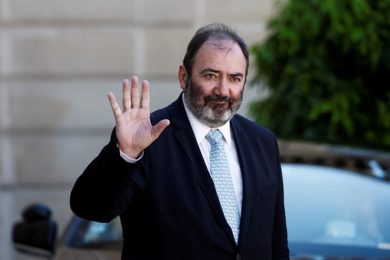 Le ministre de la Santé François Braun quitte l'Elysée après une réunion du cabinet