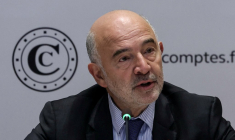 Pierre Moscovici à Paris, le 3 novembre 2025. ( AFP / THOMAS SAMSON )