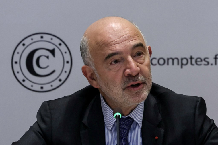 Pierre Moscovici à Paris, le 3 novembre 2025. ( AFP / THOMAS SAMSON )