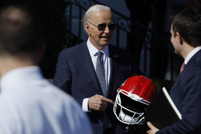 Joe Biden à Washington, aux États-Unis, le 31 mai 2024. ( GETTY IMAGES NORTH AMERICA / CHIP SOMODEVILLA )