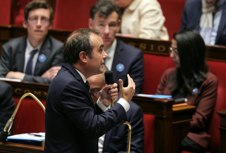 Le Premier ministre Sébastien Lecornu lors des questions au gouvernement à l'Assemblée nationale, le 5 mai 2026 à Paris ( AFP / Thomas SAMSON )
