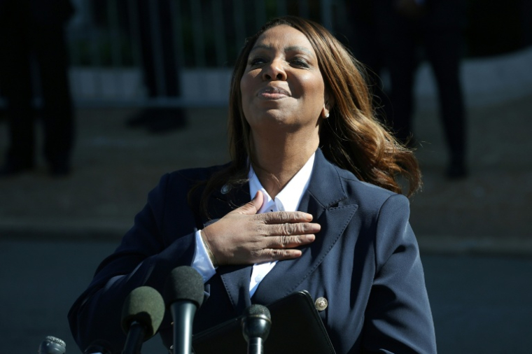La procureure générale de l'Etat de New York, Letitia James, le 24 octobre 2025 à Norfolk, en Virginie ( Getty / WIN MCNAMEE )
