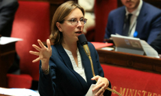Amélie de Montchalin, ministre des Comptes publics, à l'Assemblée nationale le 31 octobre 2025. ( AFP / ALAIN JOCARD )