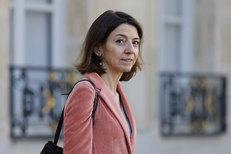 Laurence Boone à Paris, le 26 octobre 2022. ( AFP / LUDOVIC MARIN )