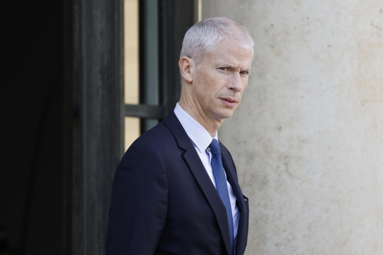 Le ministre des Relations avec le Parlement Franck Riester le 12 octobre à Paris. ( AFP / LUDOVIC MARIN )