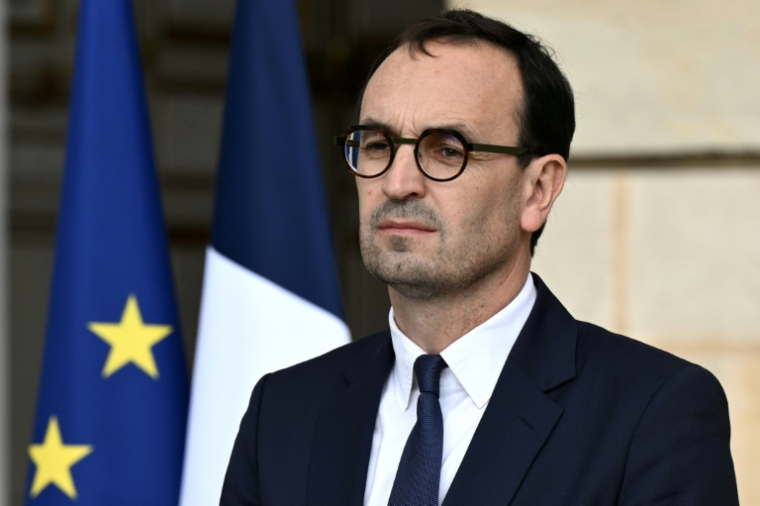 Le maire de Bordeaux Thomas Cazenave, le 2 avril 2026 à Bordeaux ( POOL / Philippe Lopez )