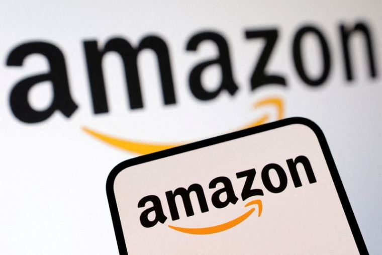 L'illustration montre le logo d'Amazon