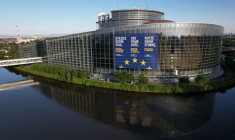 Vue sur le Parlement européen à Strasbourg