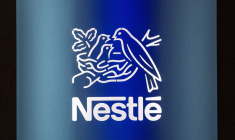 Vue du logo de Nestlé à Ecublens
