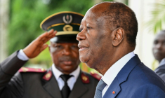 Le président ivoirien Alassane à Abidjan le 17 juin 2025 ( AFP / Issouf SANOGO )
