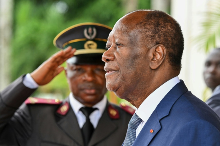 Le président ivoirien Alassane à Abidjan le 17 juin 2025 ( AFP / Issouf SANOGO )