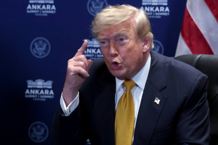 Le président américain Donald Trump au sommet de l'Otan à Ankara, le 8 juillet 2026 en Turquie ( POOL / Filip SINGER )