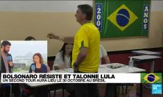 Présidentielle au Brésil : le second tour Lula-Bolsonaro aura lieu le 30 octobre