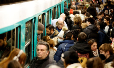 Le métro parisien à la veille d'une grève contre la réforme des retraites