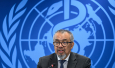 Tedros Adhanom Ghebreyesus, directeur général de l'Organisation mondiale de la santé (OMS), au siège de l'organisation, à Genève, le 20 mai 2026 ( AFP / Fabrice COFFRINI )