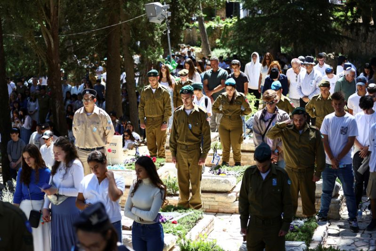 La Journée du souvenir d'Israël commémorant des soldats tombés au combat et des victimes du terrorisme