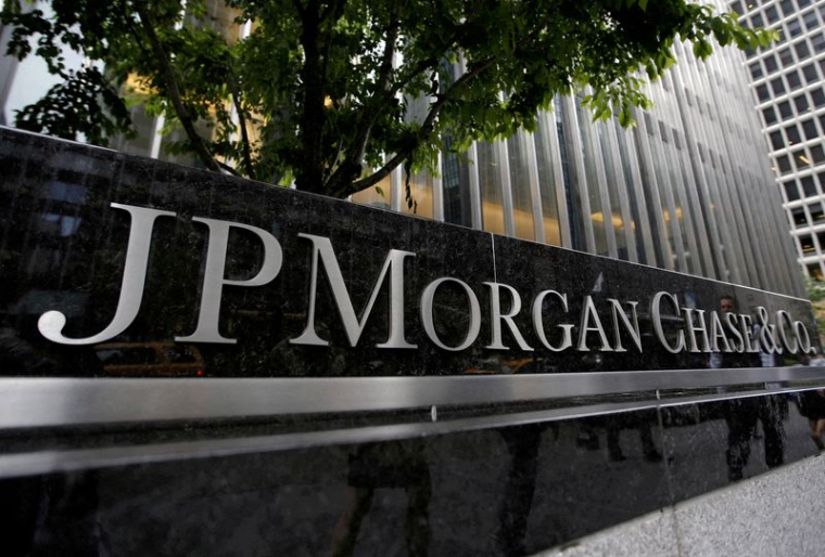 L'extérieur du siège de la banque JPMorgan à New York