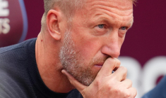 À cause des fans de West Ham, vous allez voir la tête de Graham Potter partout