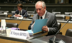 Le Premier ministre François Bayrou le 14 mai 2025 devant la commission d'enquête de l'Assemblée nationale, à Paris ( AFP / ALAIN JOCARD )