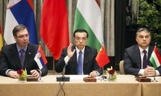 Les Premiers ministres serbe, chinois et hongrois, en 2014 (illustration) ( POOL / - )