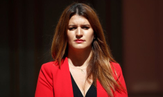 Marlène Schiappa lors d'une cérémonie au ministère de l'Intérieur