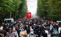 Manifestation à Lille le 18 septembre 2025 ( AFP / Sameer AL-DOUMY )