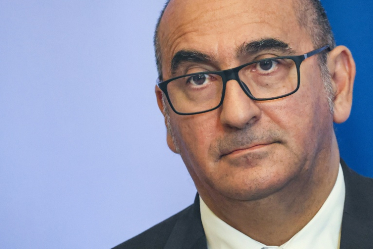 Laurent Nuñez le 18 septembre 2025, à Paris ( AFP / Ludovic MARIN )