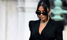 L'influenceuse Kim Kardashian au palais de Justice de Paris, le 13 mai 2025 ( AFP / LEO VIGNAL )