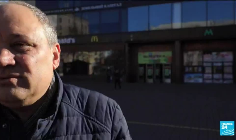 Le "jour d'après" à Kiev, entre impuissance et peur de la population ukrainienne