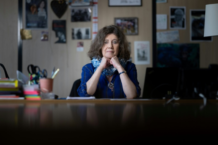 Dominique Simonnot, Contrôleure générale des lieux de privation de liberté, à Paris, le 1er juillet 2026 ( AFP / JOEL SAGET )