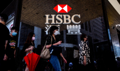 Banque HSBC à Hong Kong ( AFP / ISAAC LAWRENCE )